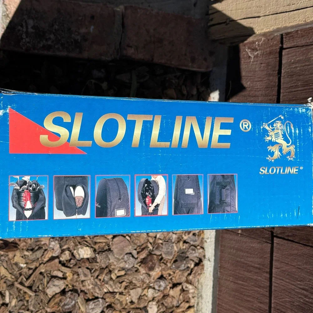 Slotline Deluxe‎ Golf Travel Cover Black Padded Club Protection Shoe Pocket NEW